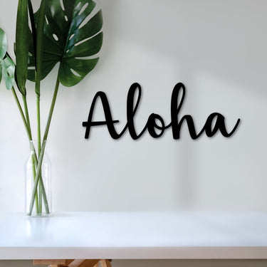 Aloha Metal Sign